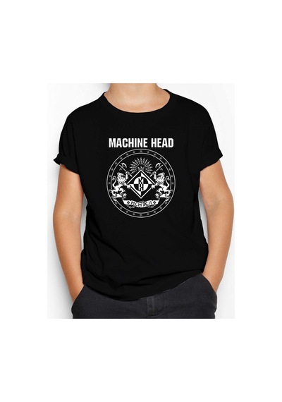 Zepplin Giyim Machine Head Album 2020 Siyah Çocuk Tişört Siyah