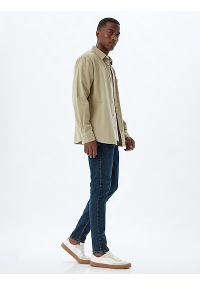 Koton Slim Fit Kot Pantolon - Brad Jean İndigo Stone 5wam40145nd İndigo - Taş