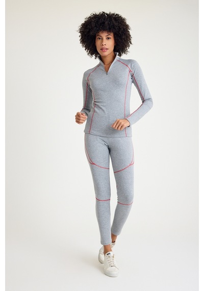 Scorp Thermo-fit Extreme Kadın Termal Takım İçlik Alt Üst Kayak İçliği Gri Siyah