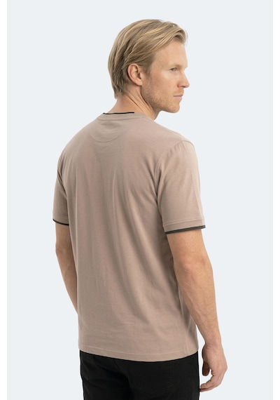 Slazenger Zavıer Erkek Pamuklu Kahve Tişört