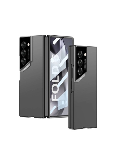 Galaxy Uyumlu Z Fold 6 Kılıf Ultra İnce Kamera Korumalı Sert Rubber Zore 3. Seri Procase Kapak Siyah