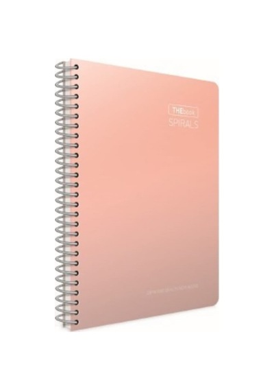 Gıpta Thebook Kareli Spiralli Sert Kapaklı Defter 17 X 24 Cm 140 Yaprak Çok Renkli