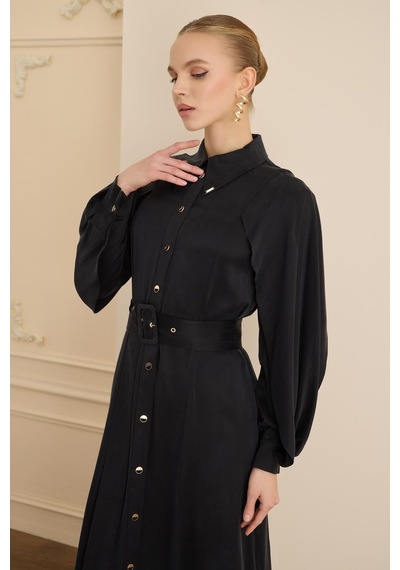 Senna Soleıl Dress Siyah Siyah