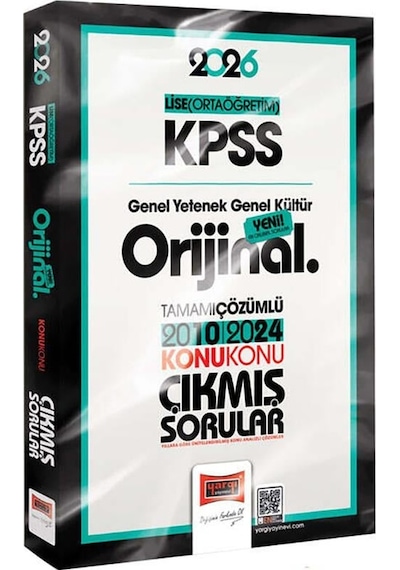 Yargı 2026 Kpss Lise Ortaöğretim Gy-gk Orijinal 2010-2024 Konu Konu Çıkmış Sorular