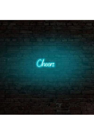 Cheers - Led Dekoratif Duvar Aydınlatması Neon Duvar Yazısı Sihirli Led Mesajlar