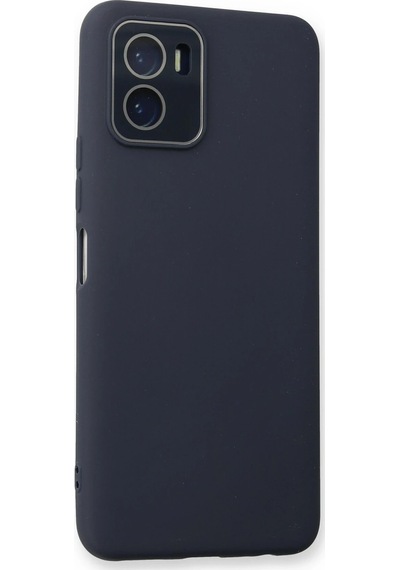 Cosmotex Newface Vivo Y15s Kılıf Lansman Glass Kapak - Lacivert