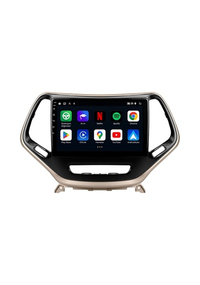 Jeep Cherokee 2014-2015 Android Multimedya Carplay Android Auto Navigasyon Kameralı 4gb Ram 64gb 10"