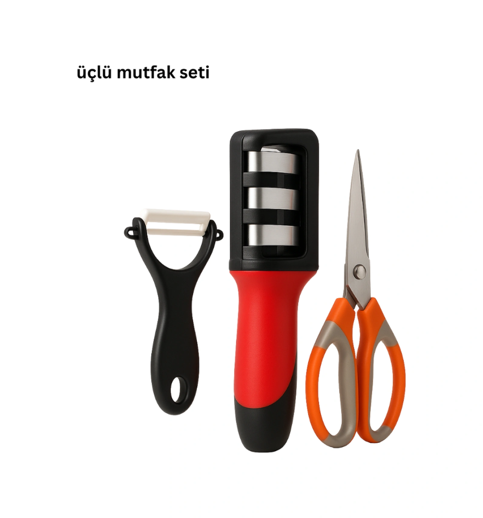 3 Lü Mutfak Makası Seti Çok Renkli