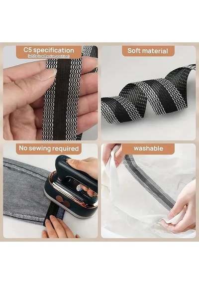 Jenerik Kendinden Yapışkanlı Pantolon Kıvırma Şeridi Çok Renkli