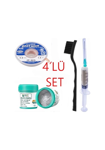 Krem Lehim 50g Flux Lehim Toplama Cp-3015 Lehim Emme Teli 3,0mm