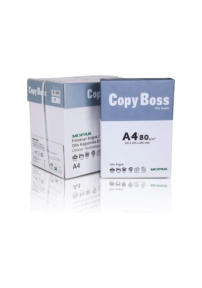 Mopak Copy Boss A4 80 Gr/m² Fotokopi Kağıdı 500 Sayfa 5'li Paket / Koli