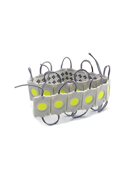 Tekli Su Geçirmez 12 Volt 2.4 Watt Modül Led Beyaz 10 Adet
