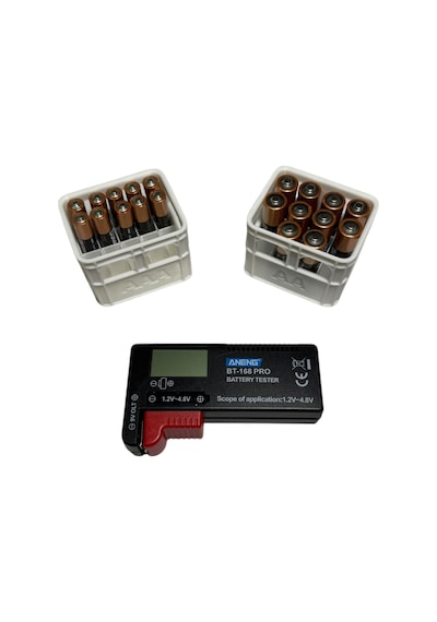 10 Adet Duracell Aa+ 10 Adet Duracell Aaa +dijital Pil Test Cihazı + Pil Saklama Kutusu