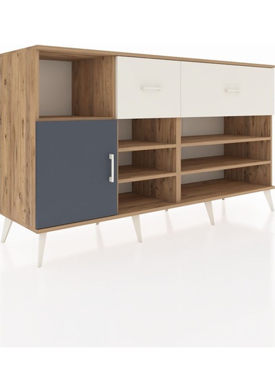 Kronos Konsol 6 Raflı 2 Çekmeceli Tek Kapaklı 176x59x99 Çam-antr Çam-antrasit/aytaşı Kronos Konsol 6 Raflı 2 Çekmeceli Tek Kapaklı 176x59x99 Çam-antr Çam-antrasit/aytaşı