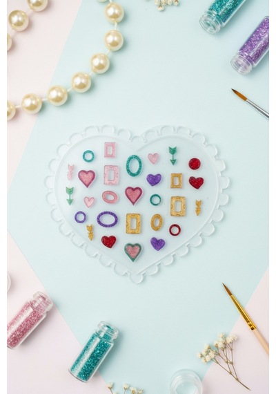 Nail Art Charm Silikon Kalıp Nail Art Desen Kalıbı, Charm Tırnak Süsleme 3d Silikon Kalıp 24
