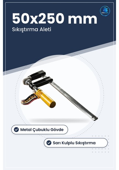 Mengene İşkence Aleti 50x250 Mm Ahşap Marangozluk Ve Hobi Atölyes