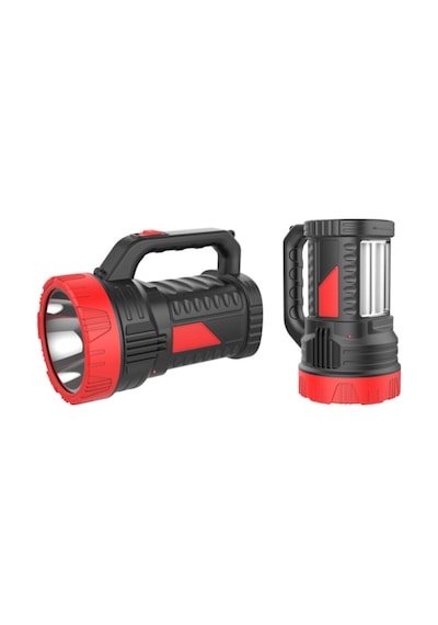 15W+26Smd Led El Feneri Şarjlı Projektör Uzun Menzil Avcı Feneri N11.8307 Siyah