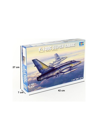 1/48 F-100c Super Sabre Savaş Uçağı Maketi, Trumpeter 02838