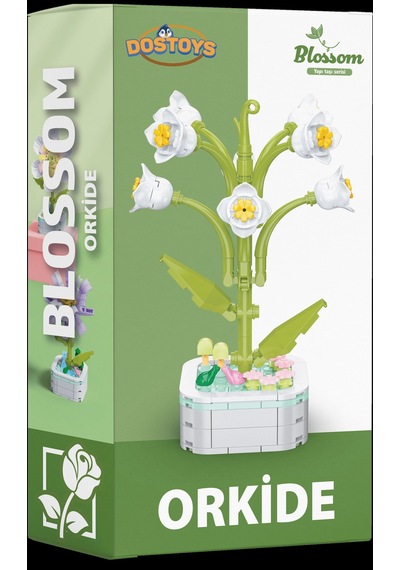 Mikro Blok Orkide Çiçek Setleri Mini  - Çiçek - Blossom Çiçek