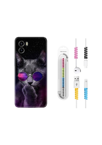 Vivo Y15S Kılıf Kablo Koruyuculu Carisma Cat 1607