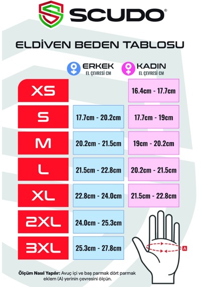 Scudo Strike 1 Air Kısa Parmak Yazlık Motosiklet Eldiveni - Ce En 13594:2015 Sertifikalı