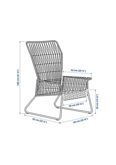 Ikea Tallskär Tekli Bahçe Koltuğu, Antrasit