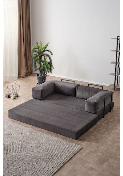 Lounge Aktivite Koltuğu Çok Amaçlı Koltuk Yatak Antrasit Antrasit