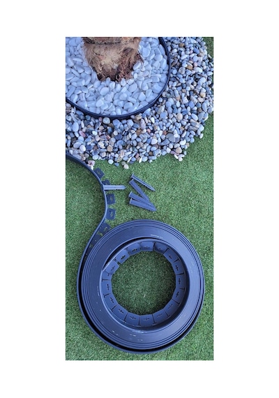 Garden Moda Çim Ayırıcı 25 Metre Siyah Çim Sınırlayıcı Taş Toprak Ayıracı Çim Ayracı Çim Ayırıcı Bariy 98 x 98