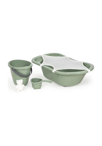 Babyjem 5 Parça Bebek Banyo Küvet Seti Soft Yeşil