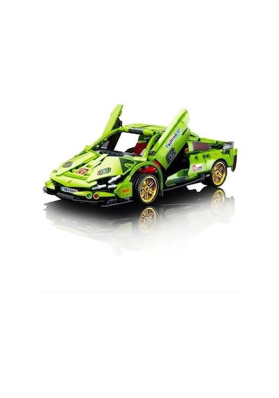 Toys E Toys Speed Building Blocks 1:18 Ölçek Çek Bırak Yarış Arabası Yapı Blok Seti 451 Parça 9055-1