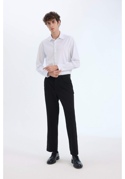 DeFacto Regular Fit Polo Yaka Uzun Kollu Gömlek E3242AX25SPWT32