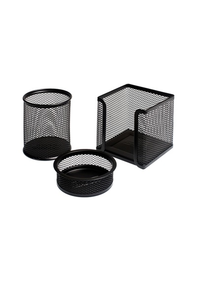 Bigpoint Metal Perfore 3'lü Set Siyah