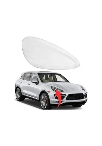 Porsche - Ön Far Camı Sağ Cayenne 2011-