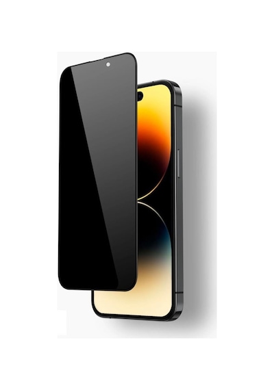 Vendas Apple iPhone 15 Uyumlu Privacy Gizleyen Hayalet Temperli Cam Ekran Koruyucu