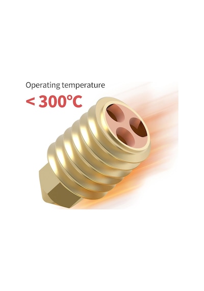 Bambu Lab X1-p1p Cht High Flow Bronz Nozzle 0.3mm