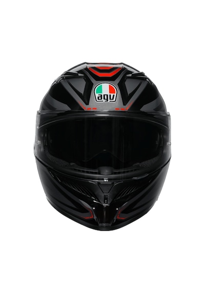 Agv K3 Syth Black Red Kapalı Kask Çok Renkli