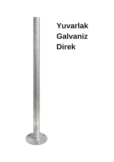 Galvaniz Direk 2 Metre Flanşlı