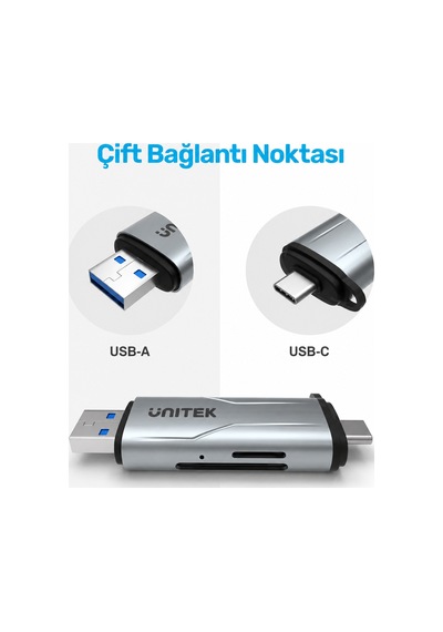 Unıtek 2&apos Sı 1 Arada Kart Okuyucu Mıcro Sd / Sd R1010a