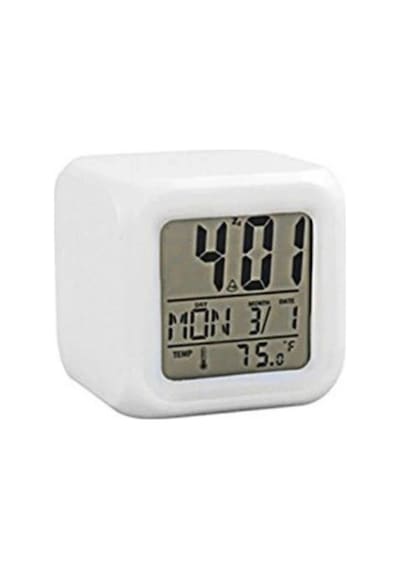 Led Dijital Renkli Masa Saati Alarm Termometre Tarih Masaüstü Saa