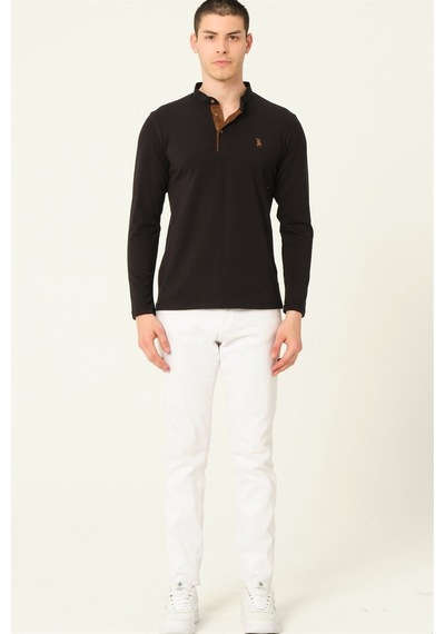 V4009 Dewberry Erkek Sweatshırt Siyah