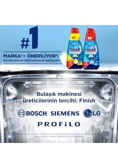 Hepsi Bir Arada Jel Bulaşık Makinesi Deterjanı 1000 Ml Limonlu