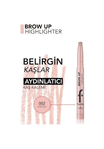 Flormar Brow Up Asansörlü Kalem Aydınlatıcı 002 Gold