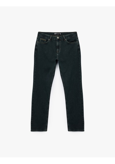 Koton Normal Bel Pamuklu Straight Fit Jean Pantolon - Mark Jean Petrol 6wam40059nd PETROL Koton Normal Bel Pamuklu Straight Fit Jean Pantolon - Mark Jean Petrol 6wam40059nd PETROL