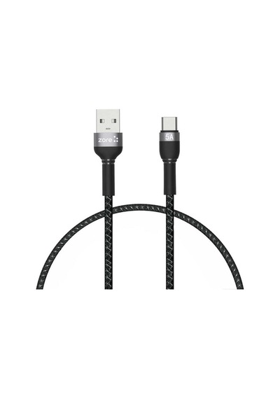 Zore Shira Serisi Type-C Usb Kablo 30 Cm-Siyah