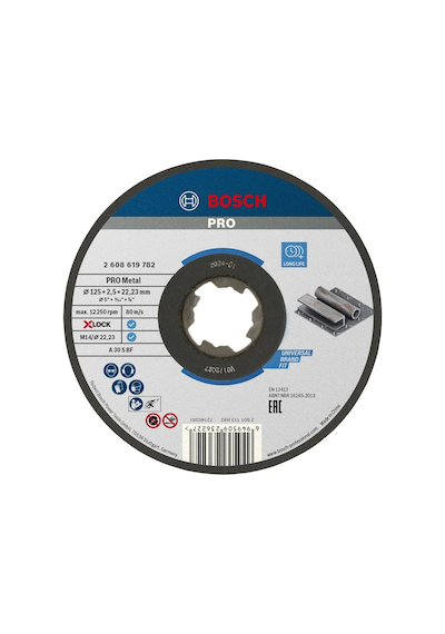 Bosch Pro 125x2,5 Mm X-lock Metal Kesme Taşı Düz 2608619782