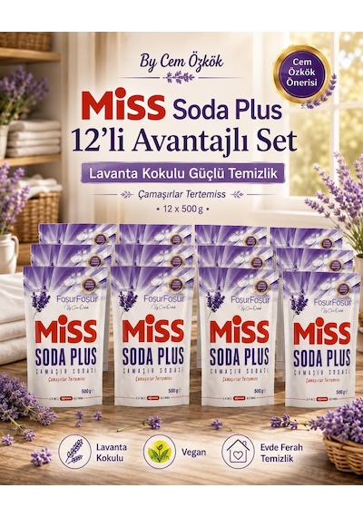Miss Soda Plus Lavanta 500 Gr X 12