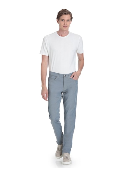 Hatemoğlu Lacivert Regular Fit Pamuklu 5 Cep Kanvas Pantolon 35338 Lacivert