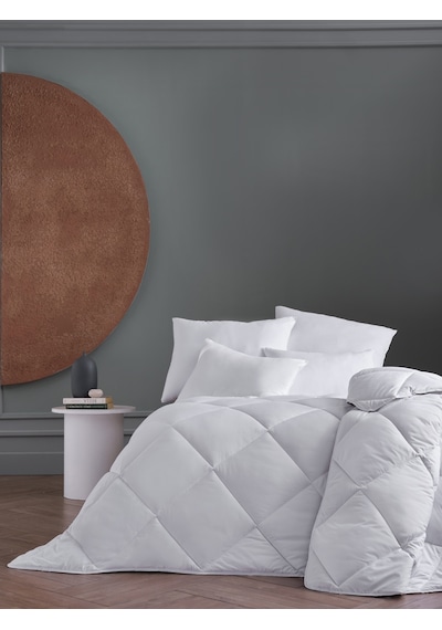 Doqu Home White Line Çift Kişilik Microfiber Yorgan