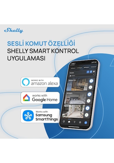 Shelly Dimmer Gen3 Akıllı Led Dimmer Kontrol Rölesi