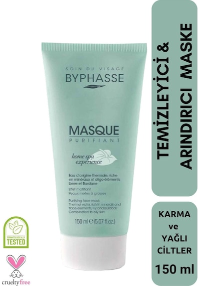 Byphasse Temizleyici Ve Arındırıcı Maske Karma Ve Yağlı Ciltler 150 ML